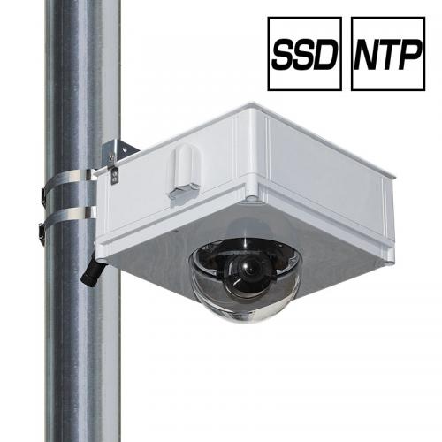 遠隔監視可能 自動時刻補正付 街頭防犯カメラ