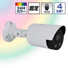 4.0MP POE対応 24Hカラー フラッシュライト付 ネットワークカメラ